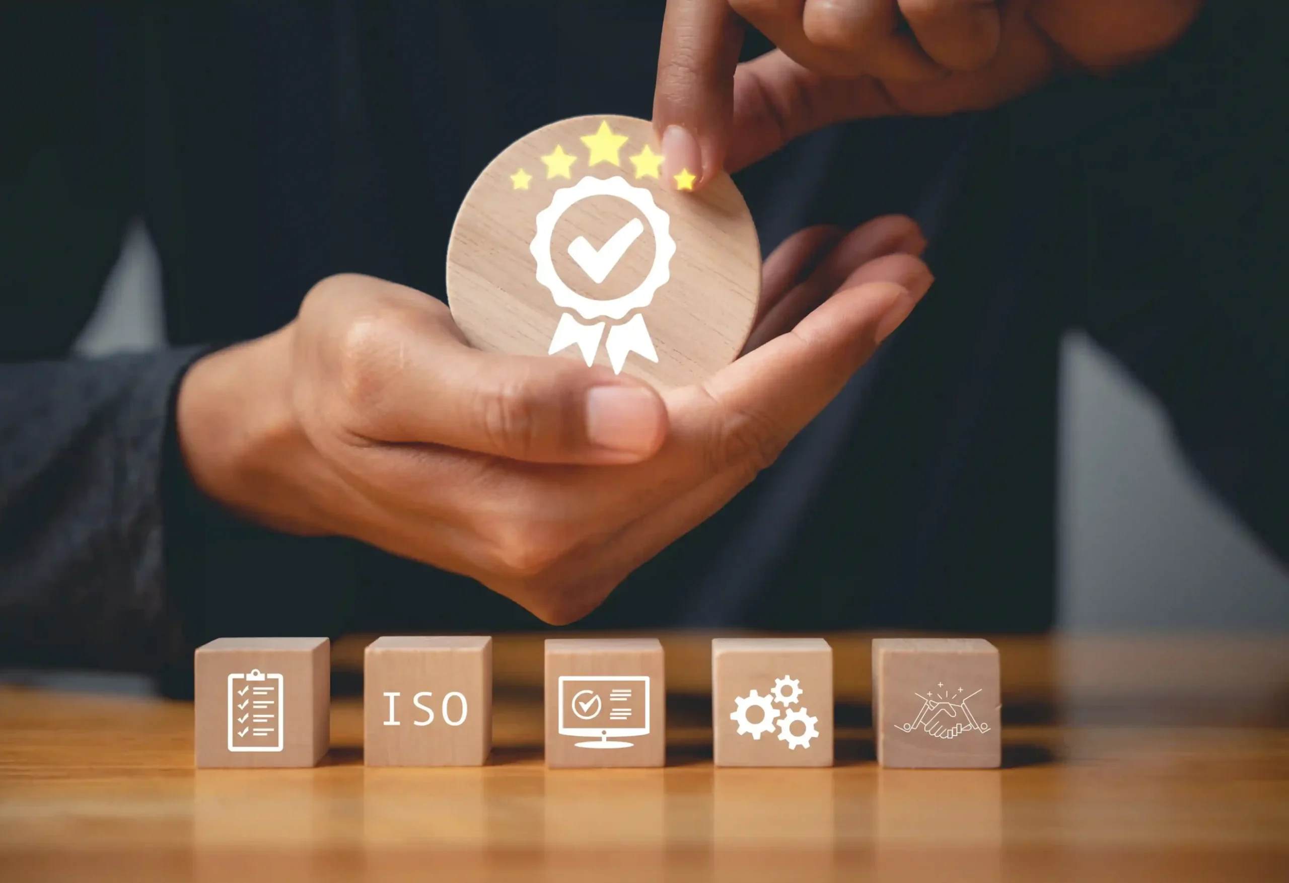 businessman-s-finger-pressing-iso-wooden-cubes_11zon